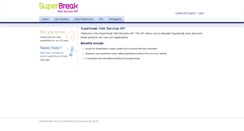 Desktop Screenshot of help.webservices.superbreak.com